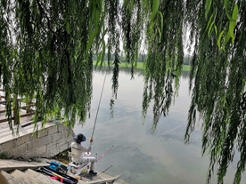河边钓鱼的人