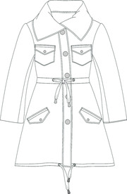 服装设计矢量女装款式图