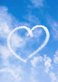 心型蓝天