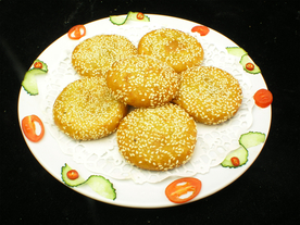 豆沙薯饼