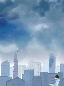下雨背景