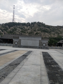 山林 山坡 牌坊 木门牌坊 大