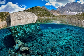 海洋湖面旅游自然生态背景素材