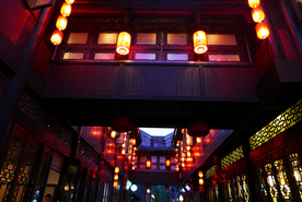成都锦里夜景灯笼