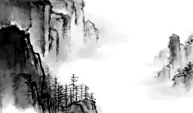 中国风山水背景