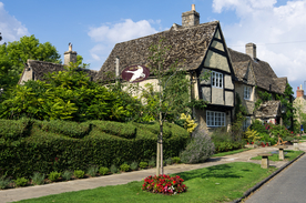 中世纪田园风景摄影图