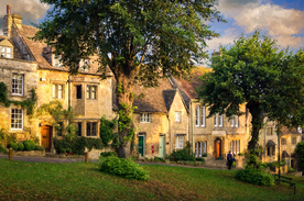 中世纪田园风景摄影图