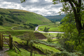 中世纪田园风景摄影图