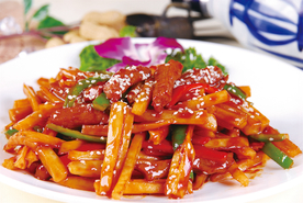 干煸莲条牛柳