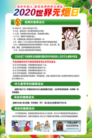 世界无烟日社会公益宣传海报