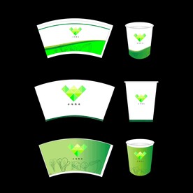 一次性纸杯矢量图