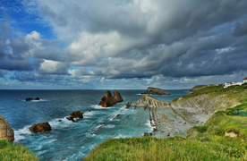 海岸风景摄影图