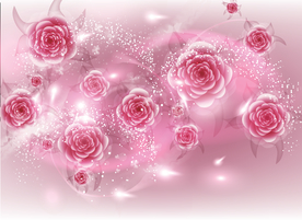 玫瑰花背景墙