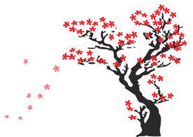 简约大叔花朵花瓣