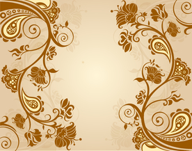 现代简约牵牛花藤曼