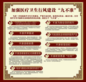 医院九不准