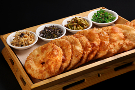 油饼夹菜