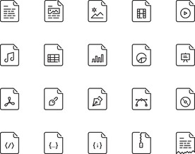 线性办公图标
