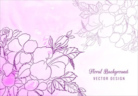 手绘花纹边框
