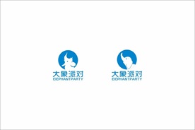 大象 动物 LOGO 卡通