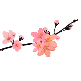 梅花树枝元素