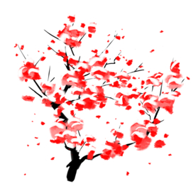 梅花树枝元素