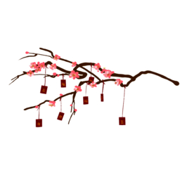 梅花树枝元素