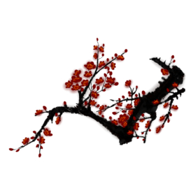 梅花树枝元素