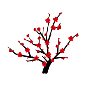 梅花树枝元素