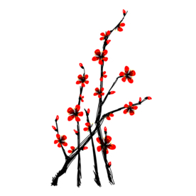 梅花树枝元素