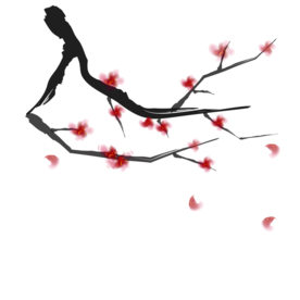 梅花树枝元素