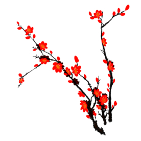 梅花树枝元素