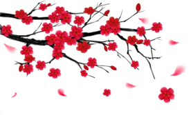梅花树枝元素
