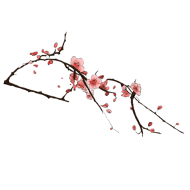 梅花树枝元素