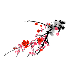 梅花树枝元素