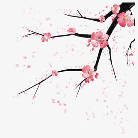 梅花树枝元素