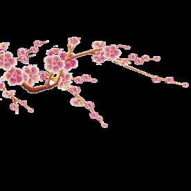梅花树枝元素