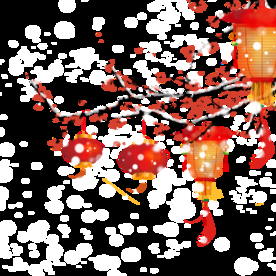 梅花树枝元素