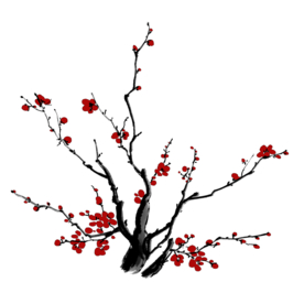 梅花树枝元素