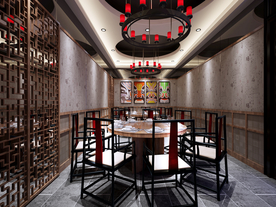 中式饭店包厢