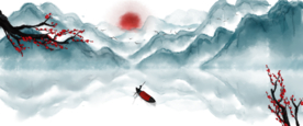 中国风水墨背景