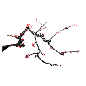 梅花树枝元素