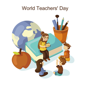 卡通教师节