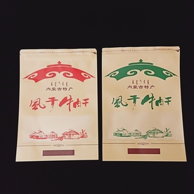 风干牛肉干牛皮纸自封袋