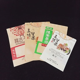 精选干果牛皮纸自封开窗袋
