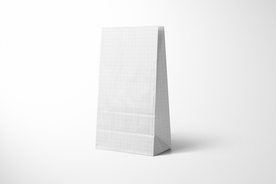 午餐纸袋样机集