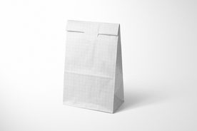 午餐纸袋样机集