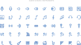 音频乐器图标