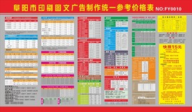 广告制作价格参考表