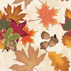 手绘丰收的季节设计插画素材+纹